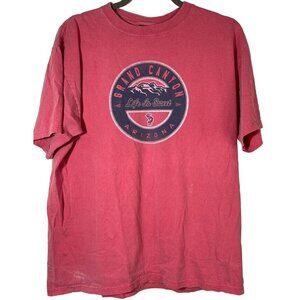 Prairie mountain short sleeve shirt grand canyon life is sweet Arizona L armpit